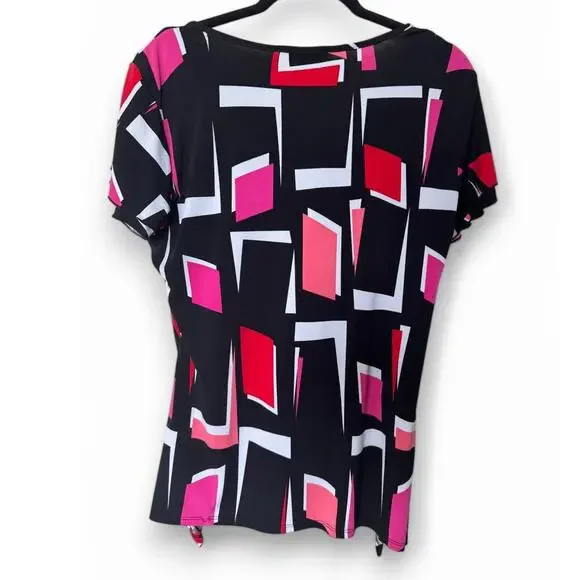 Geometric Print Blouse - Size L - Picture 2 of 5